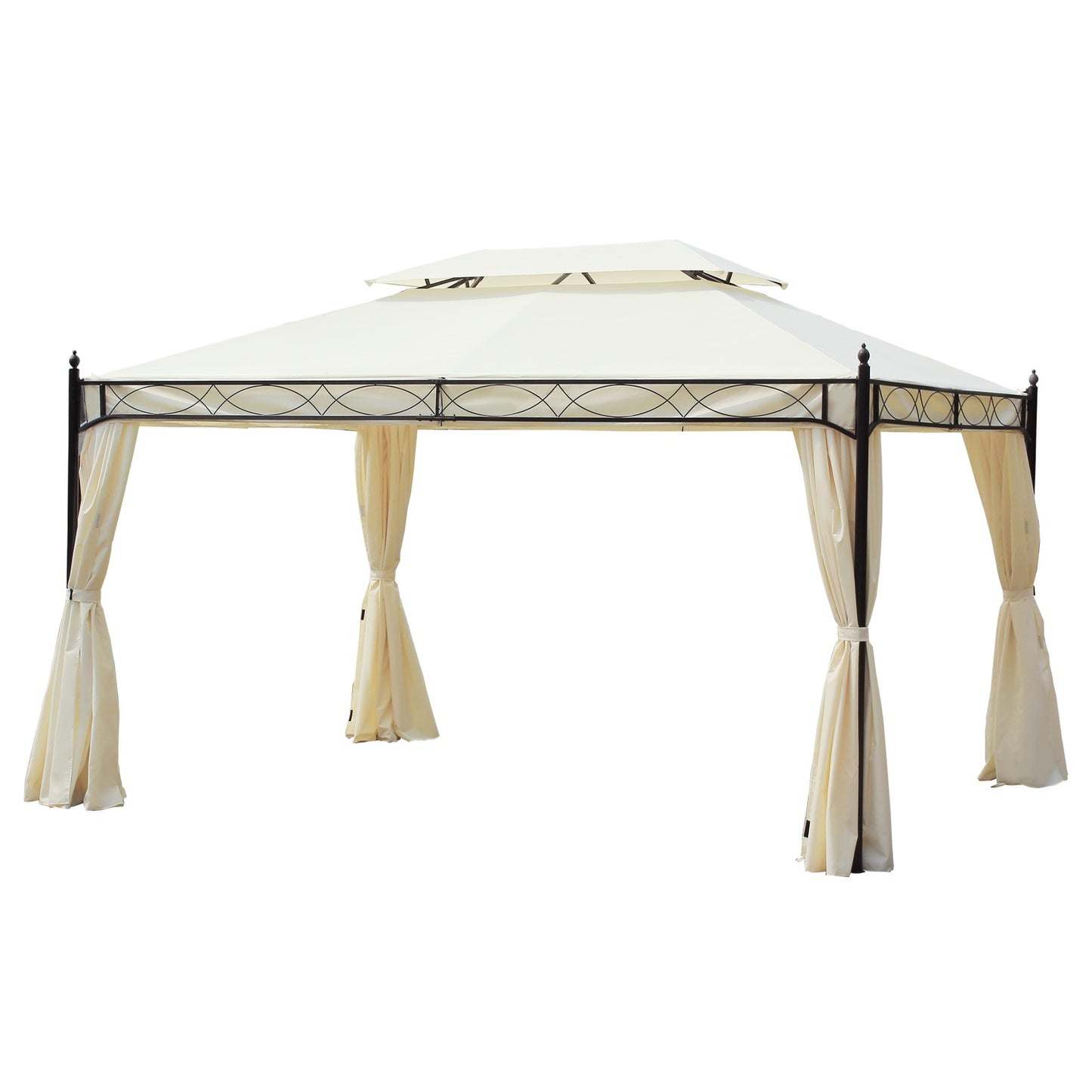 Cream Luxury Garden Pavilion Tent 3x4 m - Perfect for terrace