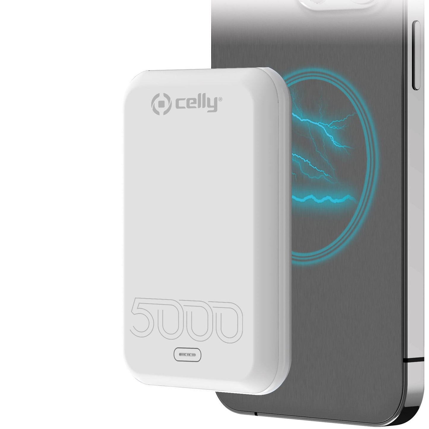 MAGPB5000EVO PowerBank 15W MagSafe Wireless Charging 5000mAh White