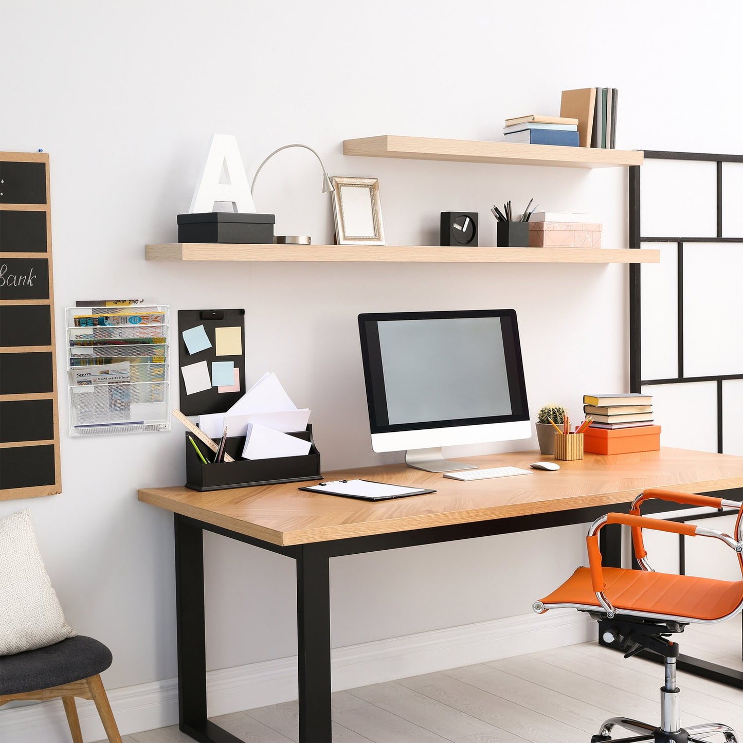 Magazine holder wall