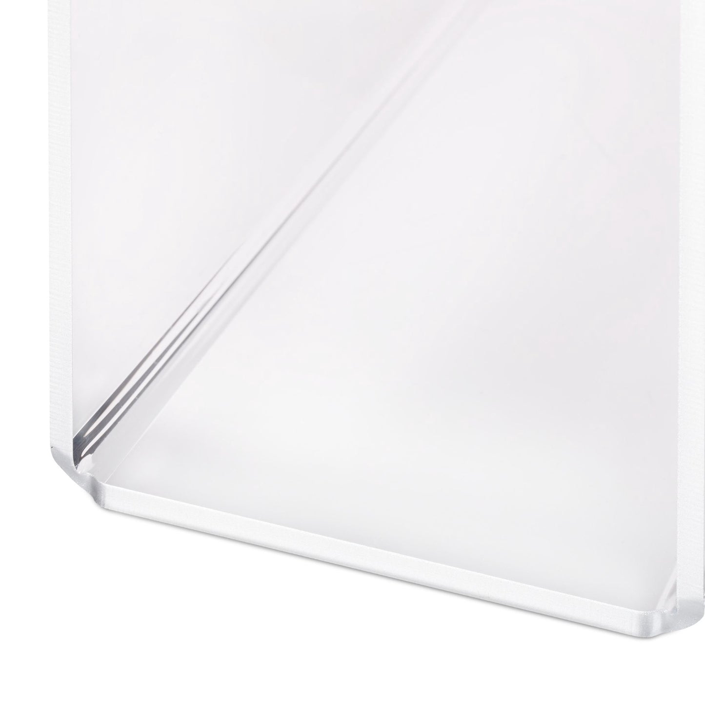 Magazine rack in transparent acrylic