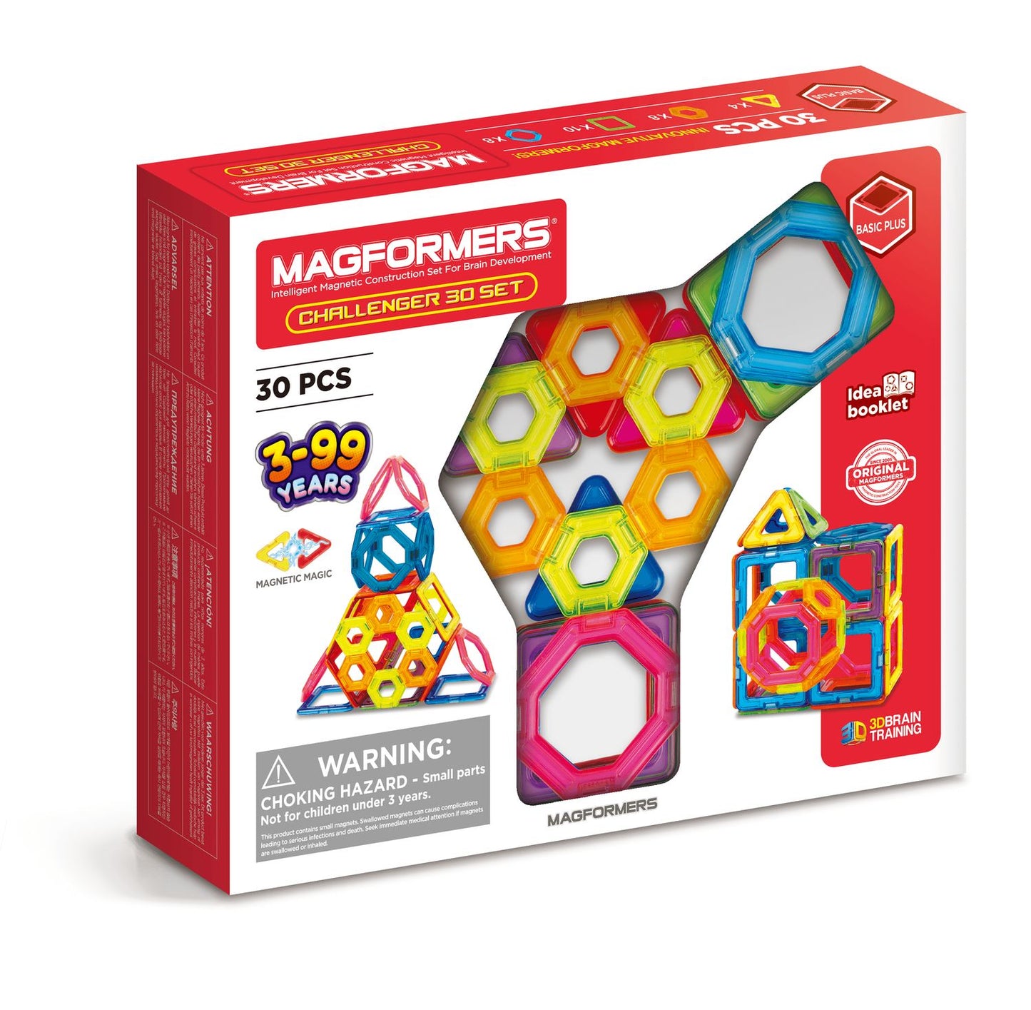 Magformers Magnet Constructor Set Challenger, 30 Pcs