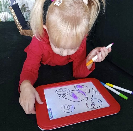 Magic board kids tablet Magic Drawing Pad LED drawing pens 16950