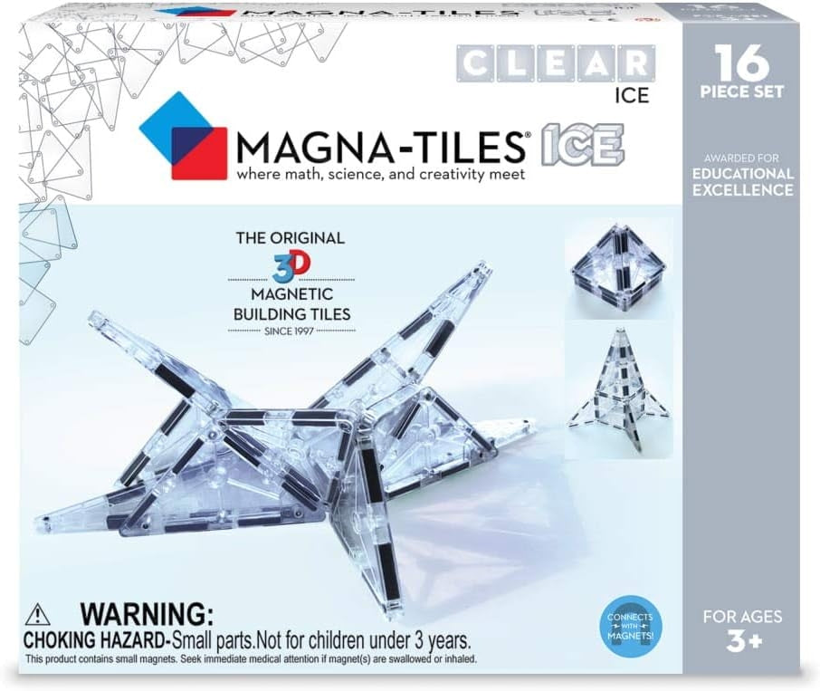 Magna-Tiles Magnet Constructor Set Ice 16 Pcs