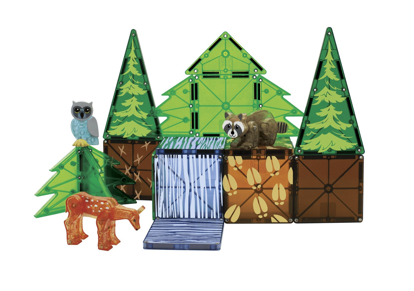 Magna-Tiles Magnetic Building Tiles Forest Animals, 25 Pcs