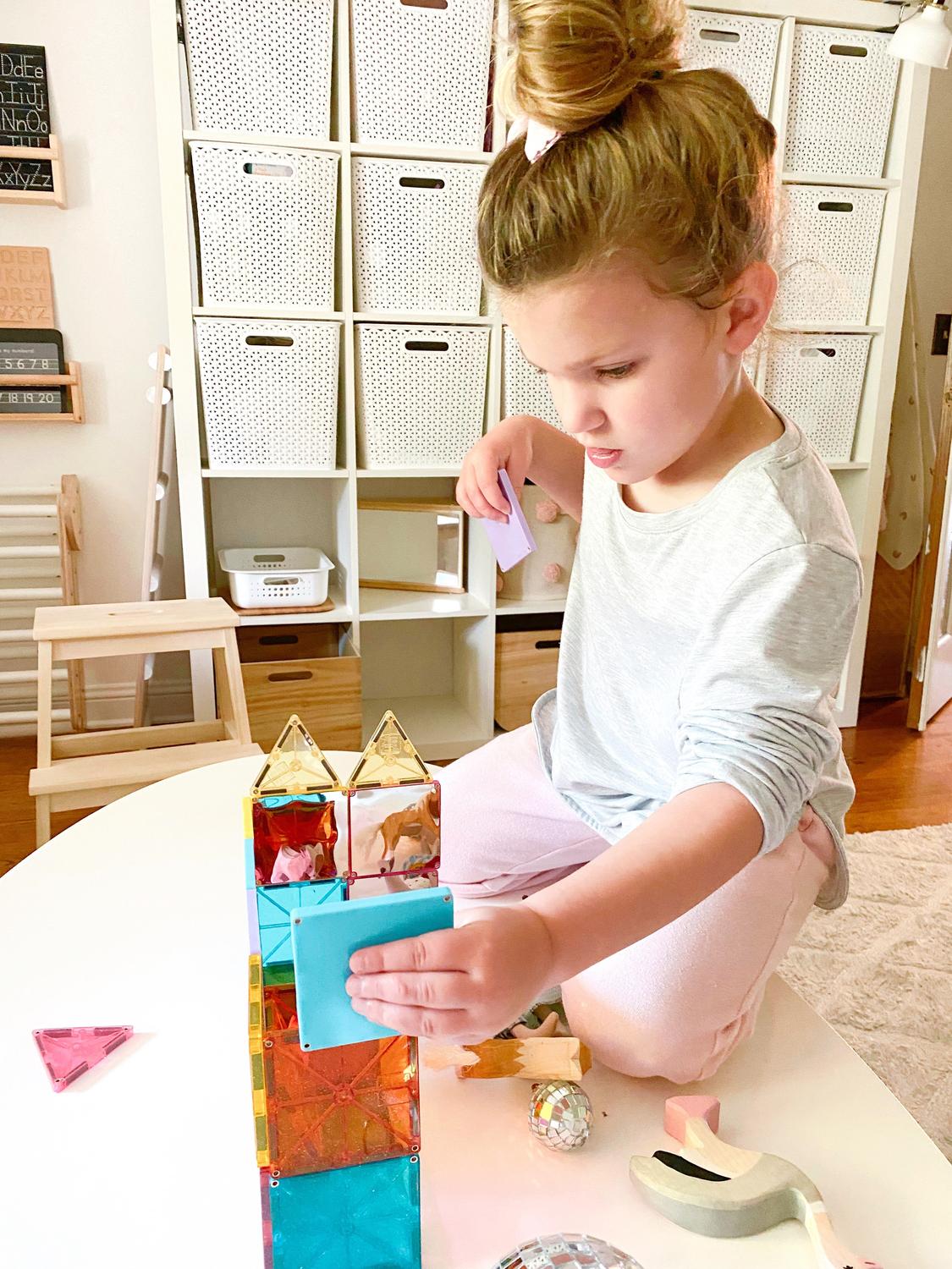Magna-Tiles Magnetic Building Tiles Stardust, 15 Pcs