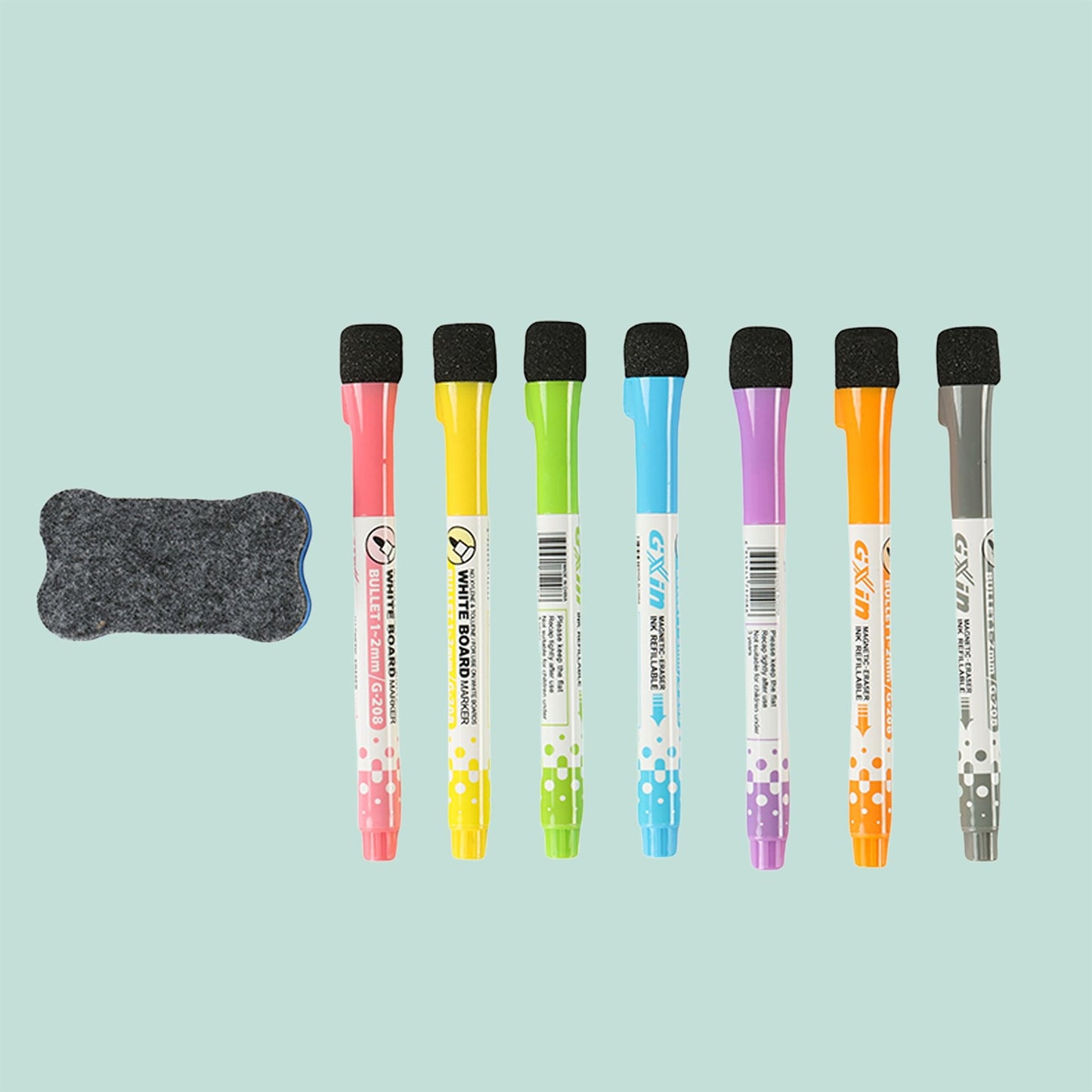 Magnetic A3 Weekly Planner with 7 Markers, Wipeable