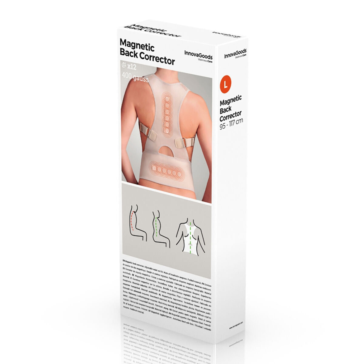 Magnetic Back Support InnovaGoods - L