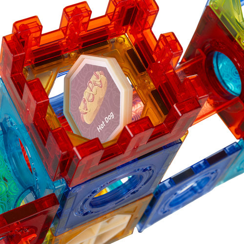 Magnetic Ball Track Set, 110-Piece Educational Blocks