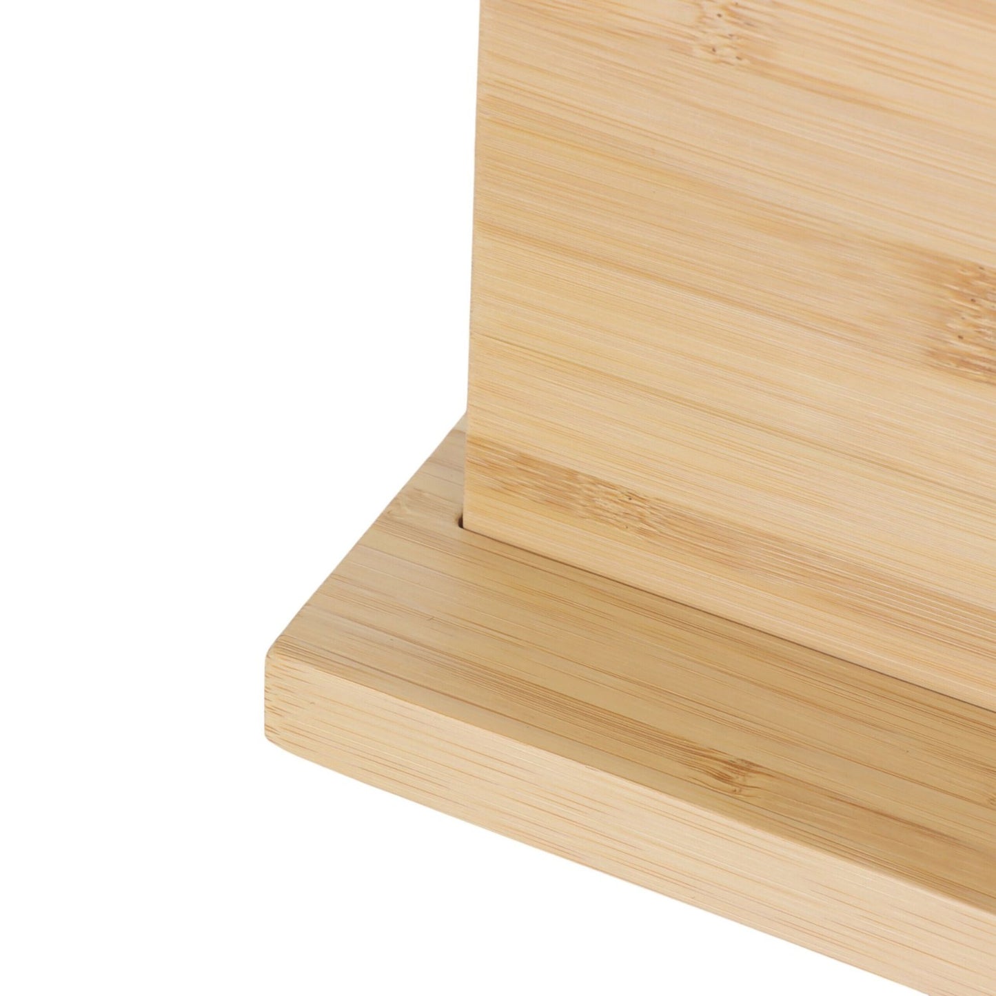 Magnetic Bamboo Knife Block – Reversible, Stable Stand