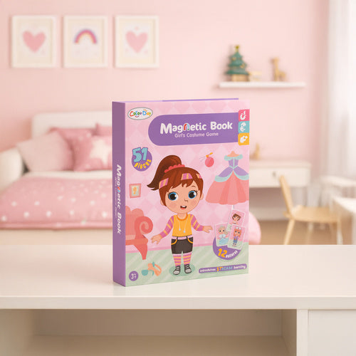 Magnetic Dress-Up Puzzle Book for Kids, 51 Pieces