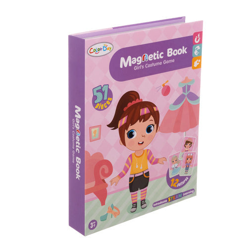 Magnetic Dress-Up Puzzle Book for Kids, 51 Pieces