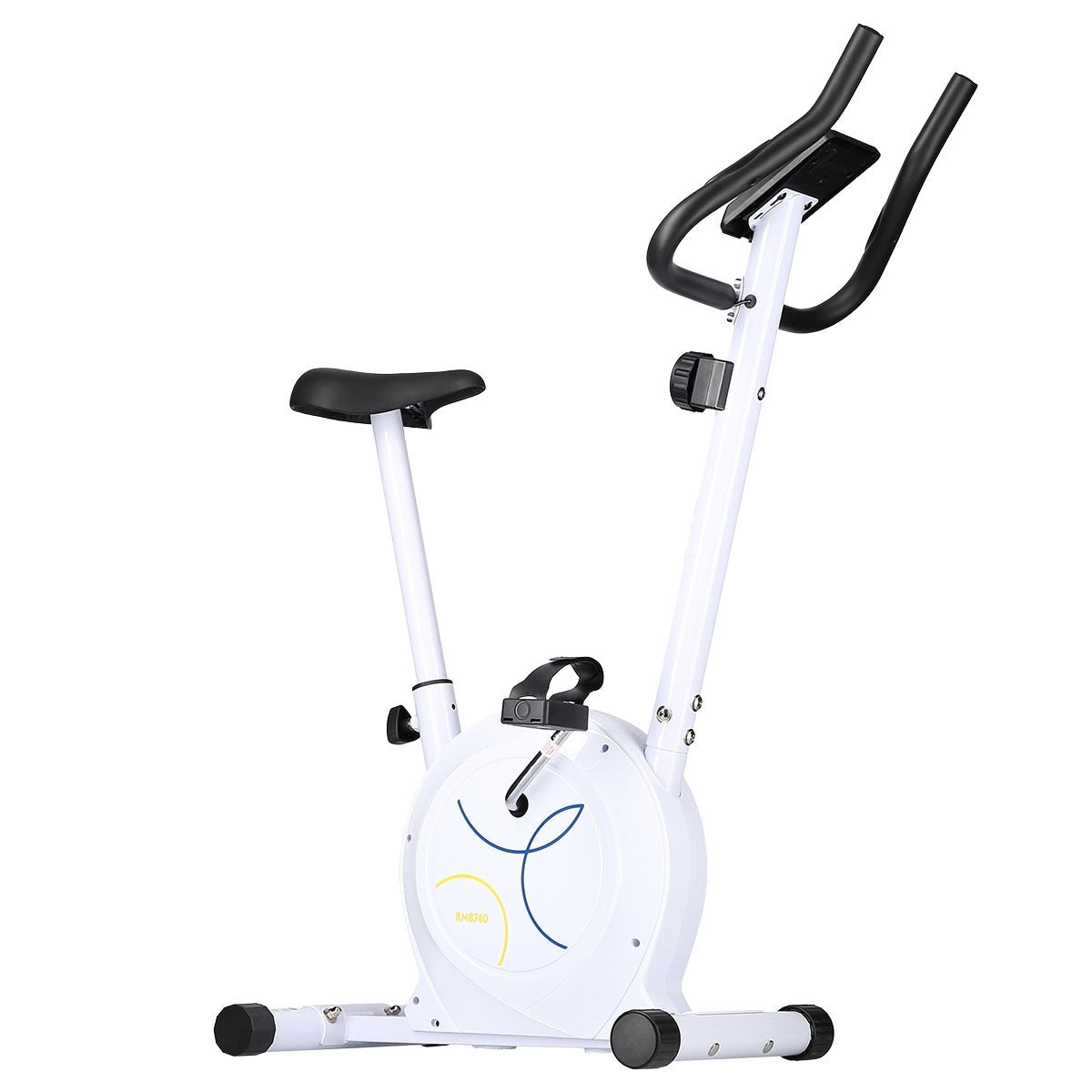 Magnetic Exercise Bike, Adjustable Resistance, White