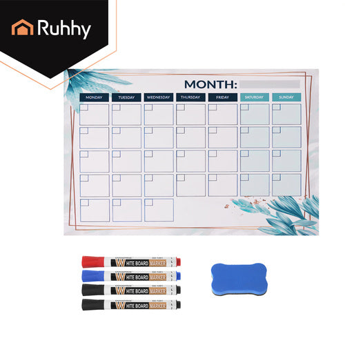 Magnetic Fridge Planner, 30x40 cm, Dry-Erase Calendar