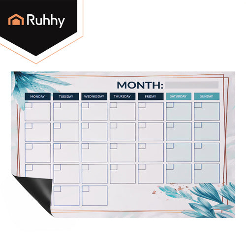Magnetic Fridge Planner, 30x40 cm, Dry-Erase Calendar
