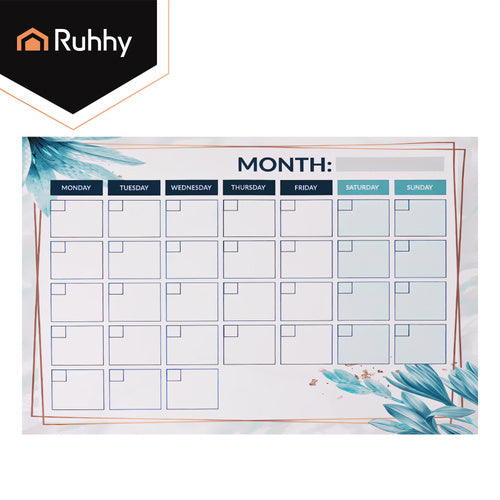 Magnetic Fridge Planner, 30x40 cm, Dry-Erase Calendar