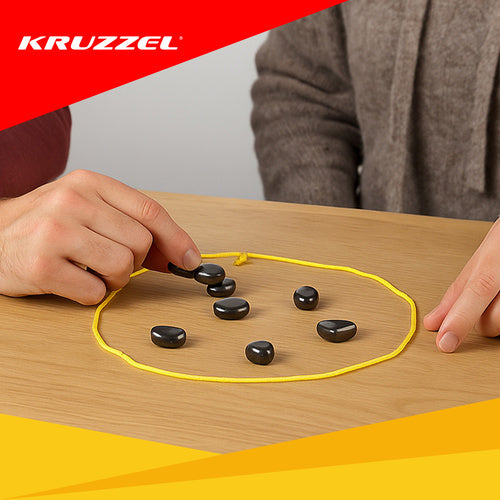 Magnetic Game Stones Set, 20 Pcs with Bag and String