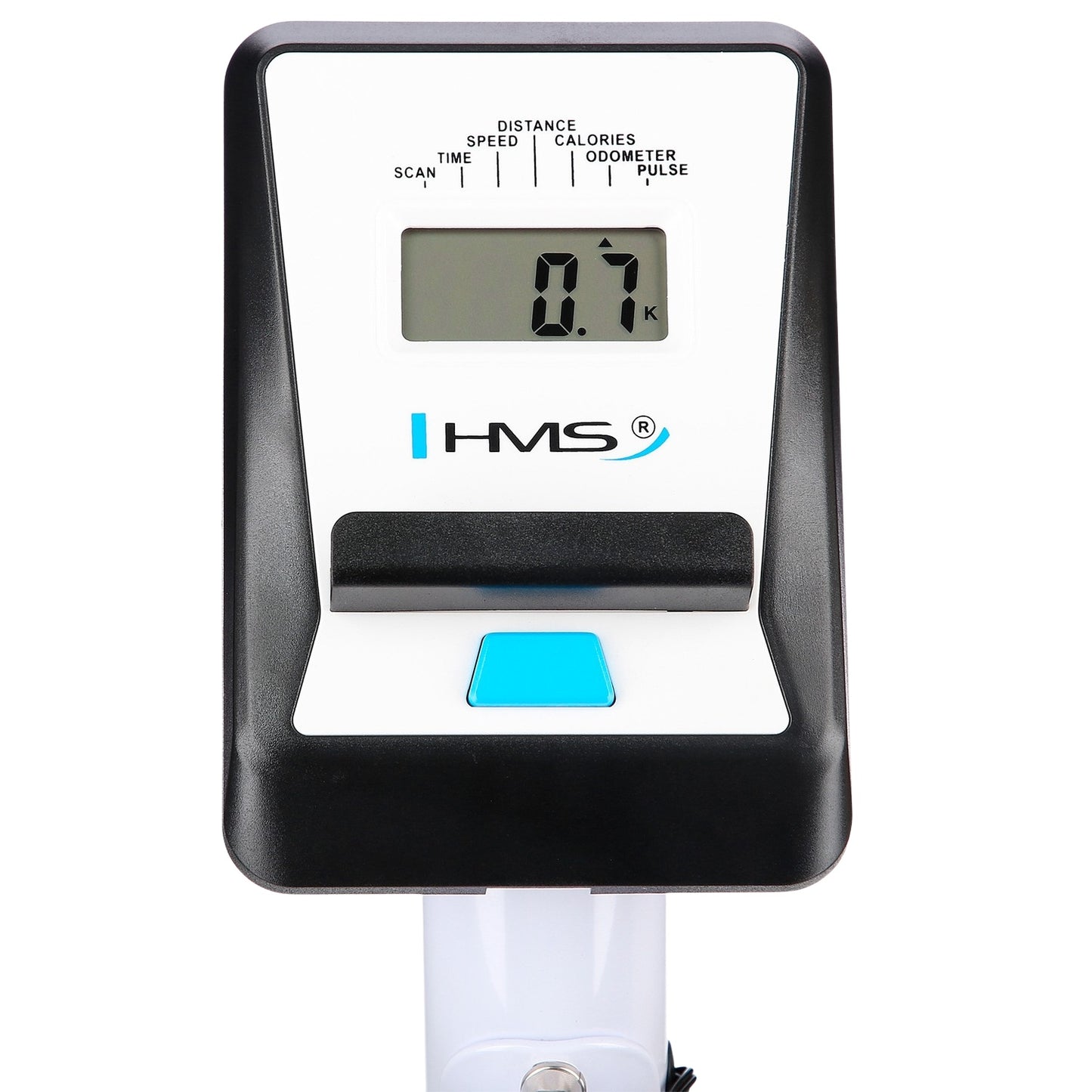Magnetic Stationary Bike, White, Adjustable Resistance
