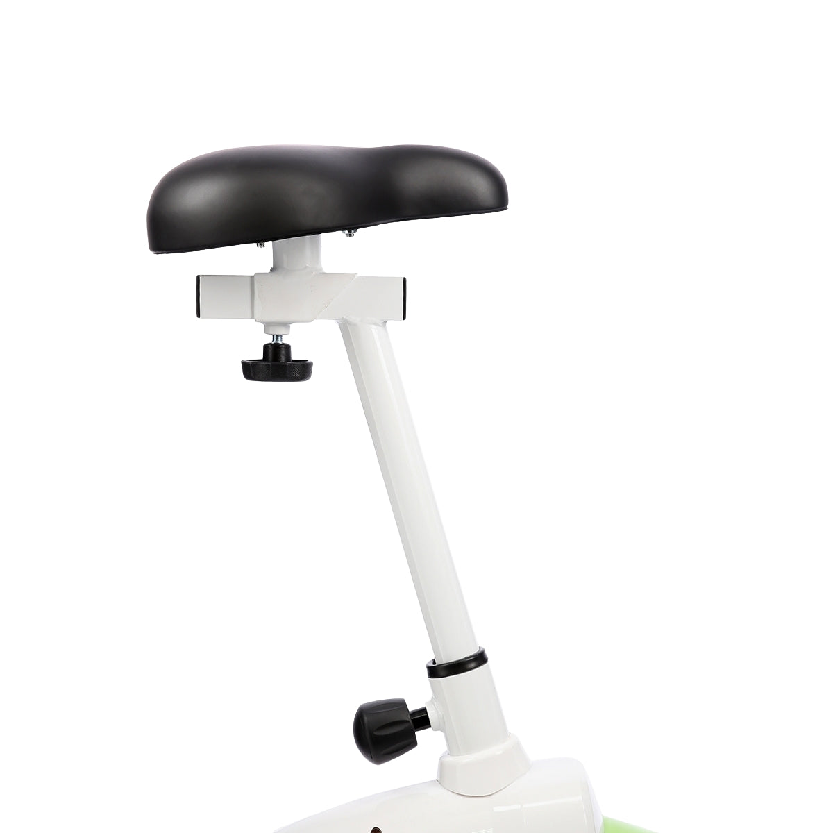 Magnetic Stationary Bike, White-Green, Home Fitness