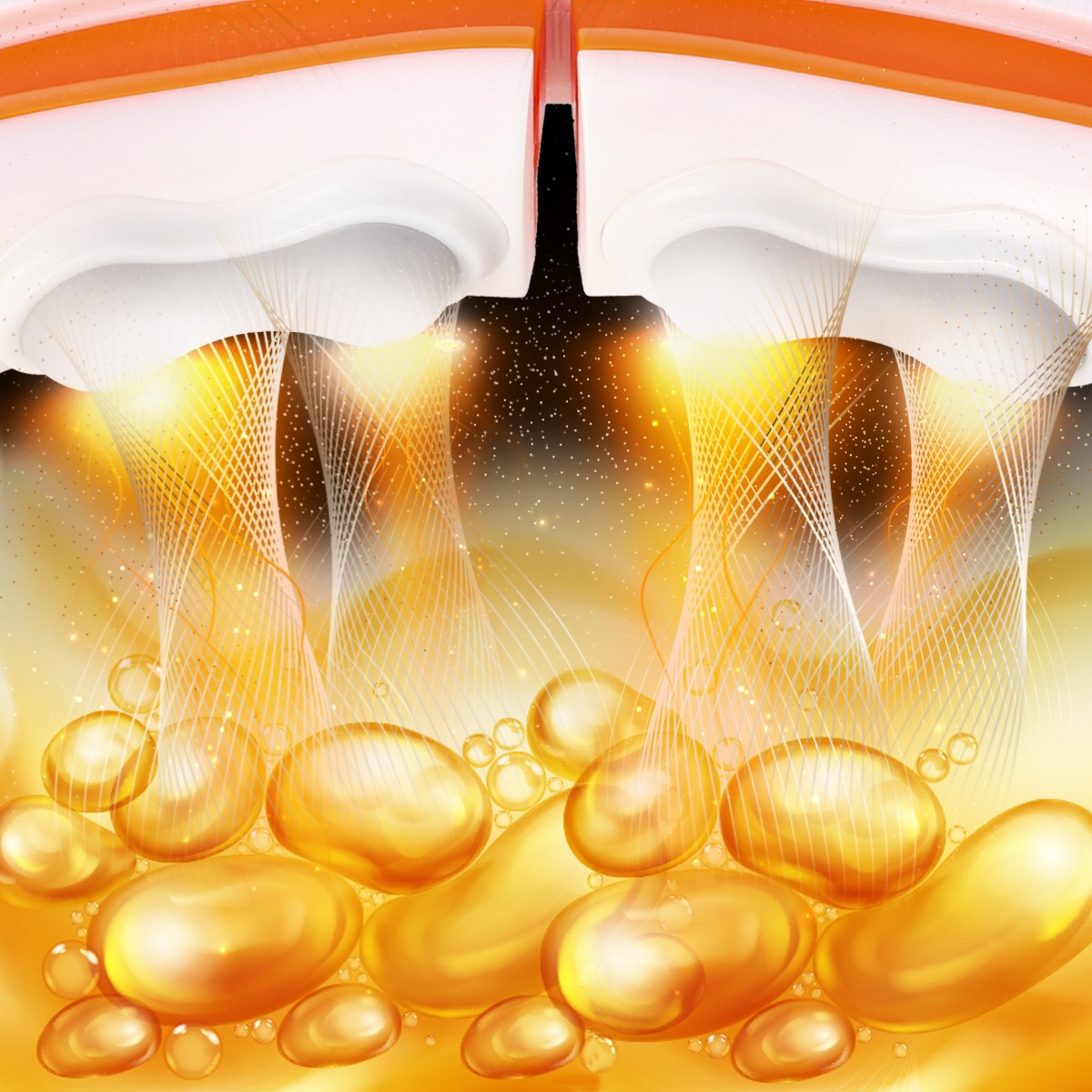 Magnetic Weighted Hula Hoop, TPE, White/Orange, Counter