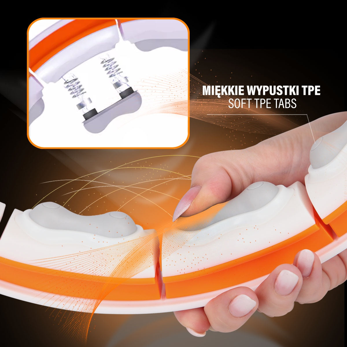 Magnetic Weighted Hula Hoop with Counter & Slimming Belt