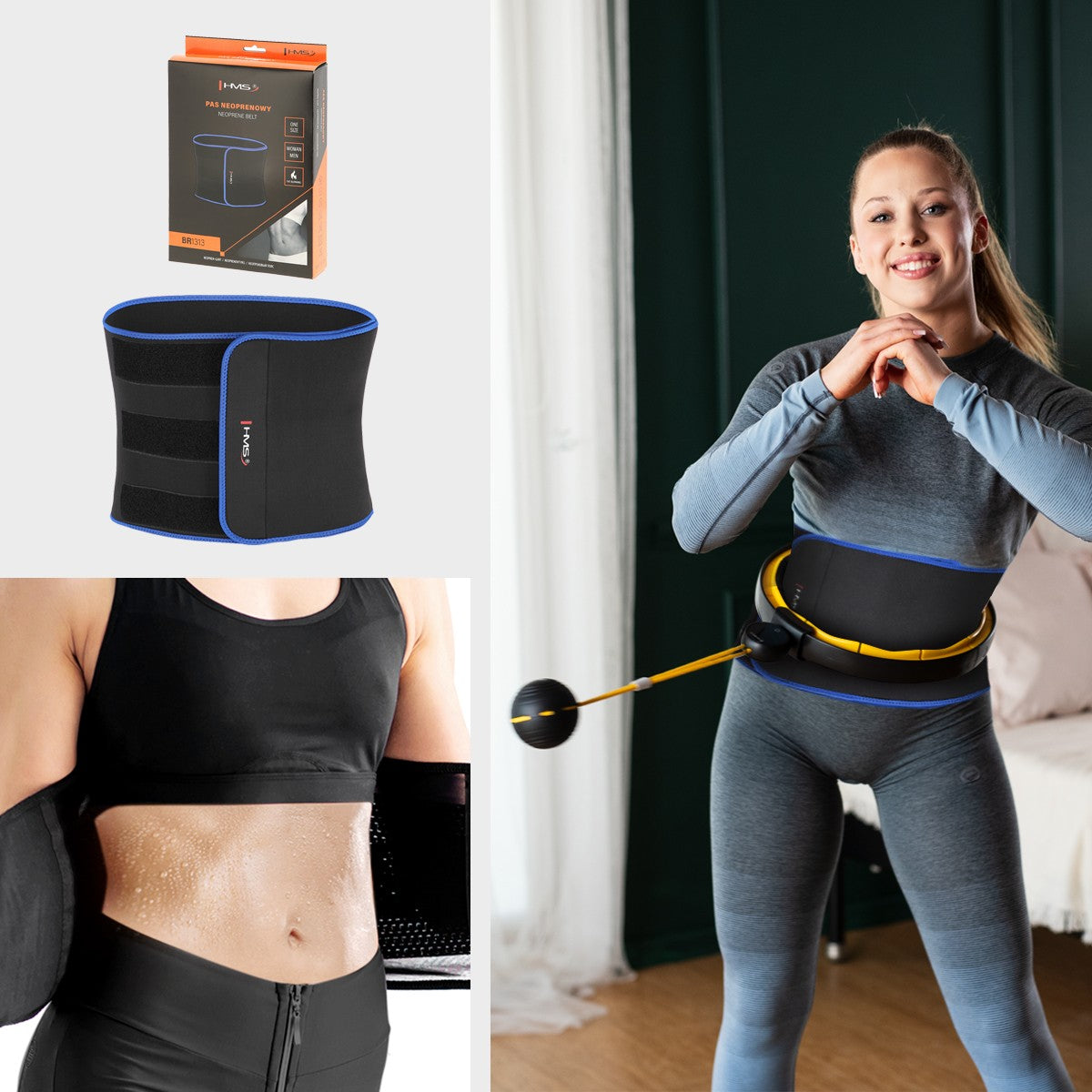 Magnetic Weighted Hula Hoop with Counter & Slimming Belt