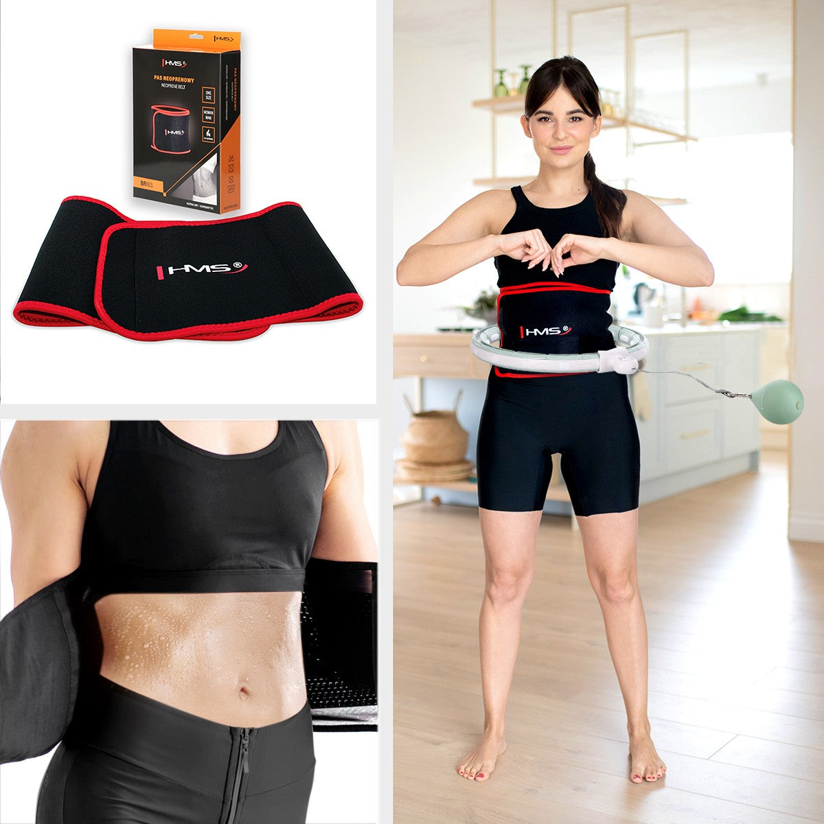 Magnetic Weighted Hula Hoop with Counter & Waist Support