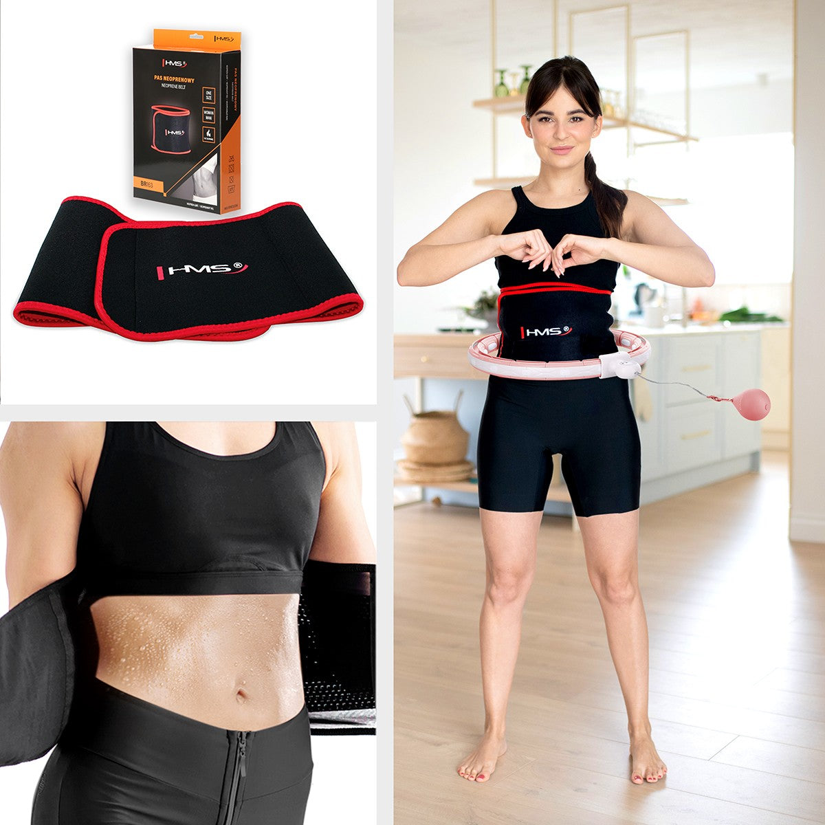 Magnetic Weighted Hula Hoop with Counter & Waist Support