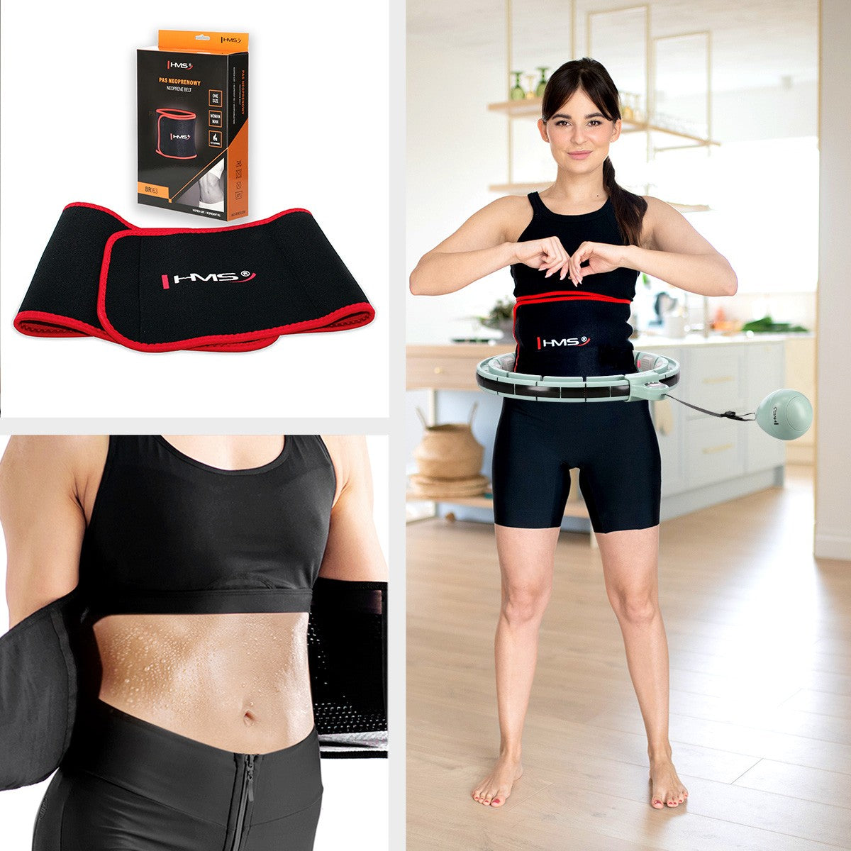 Magnetic Weighted Hula Hoop with Counter & Waist Support