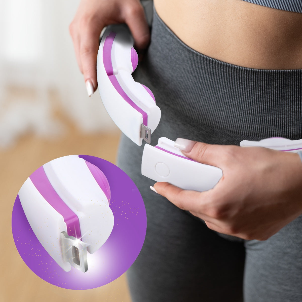 Magnetic Weighted Hula Hoop with Counter & Waist Support