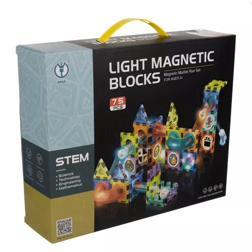 Magnetic blocks - track 83 pieces. Kruzzel 22684