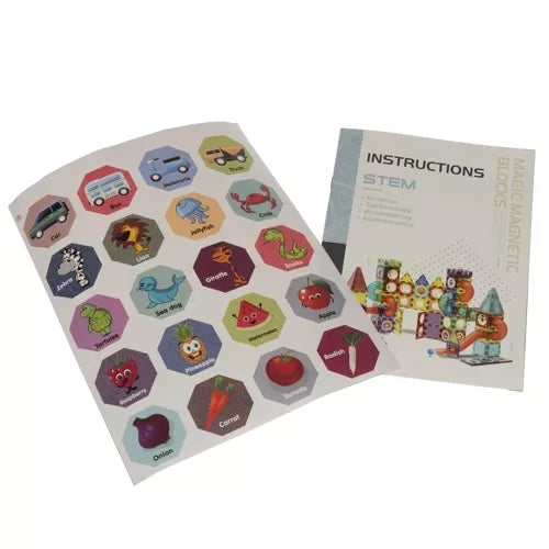 Magnetic blocks - track 83 pieces. Kruzzel 22684