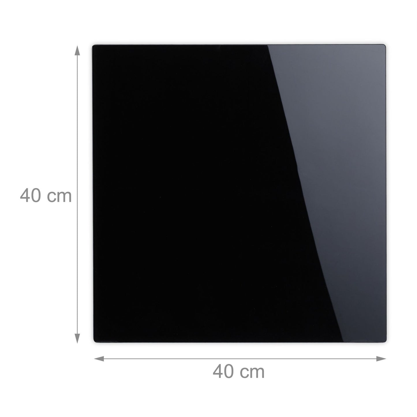Magnetic board in black glass