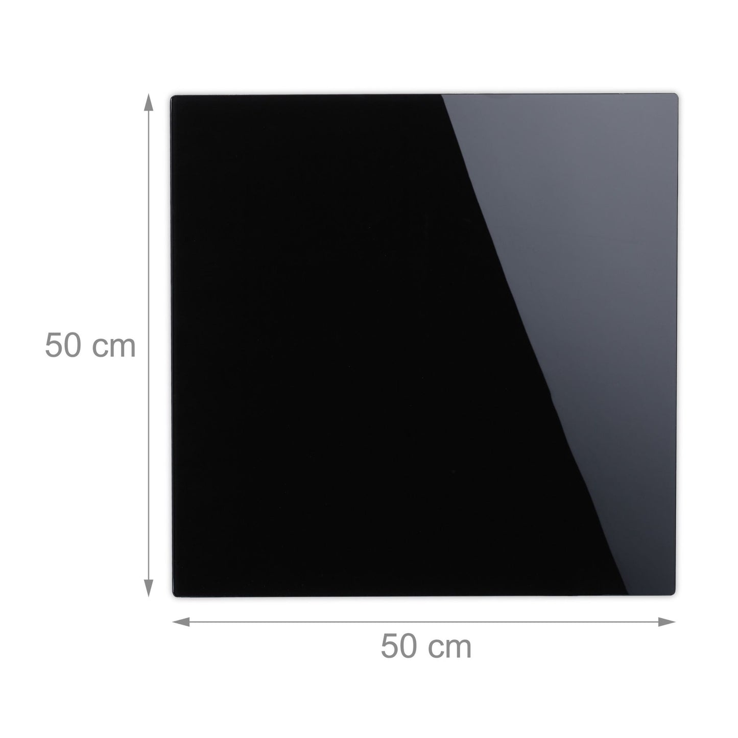 Magnetic board in black glass