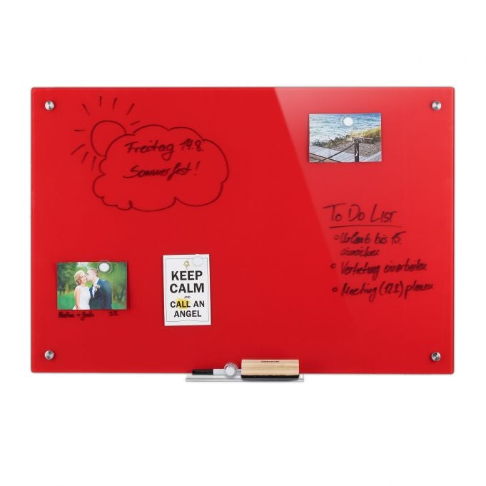 Magnetic glass board