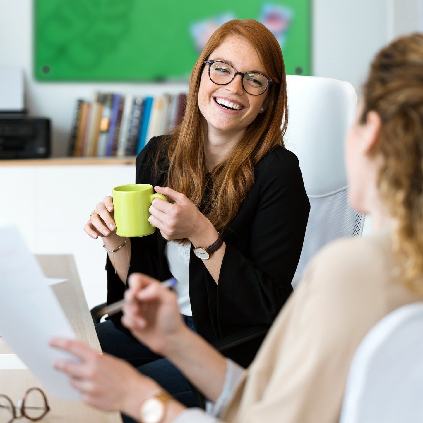 Magnetic glass board
