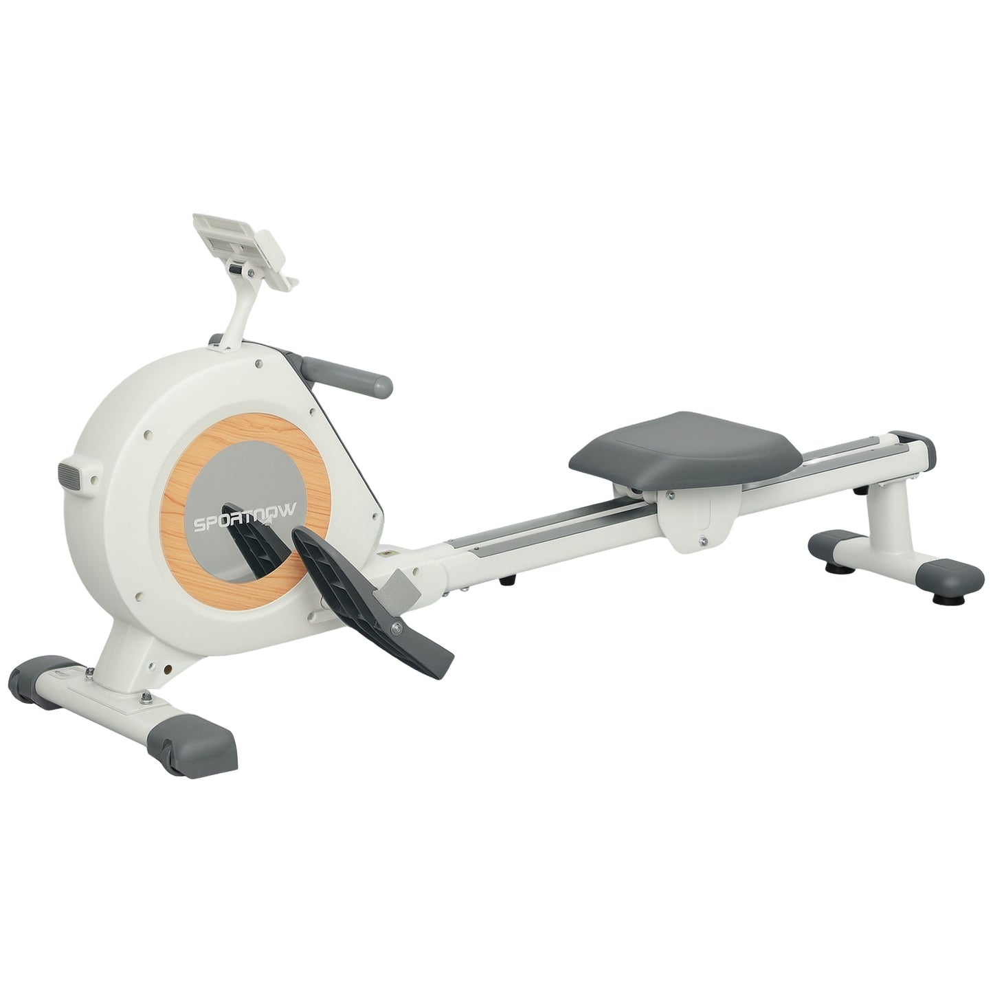 Magnetic rowing machine for the home with 16 resistance levels