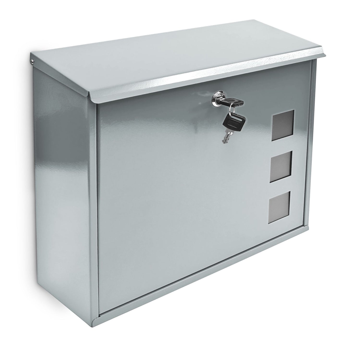 Mailbox metal with 3 viewing windows