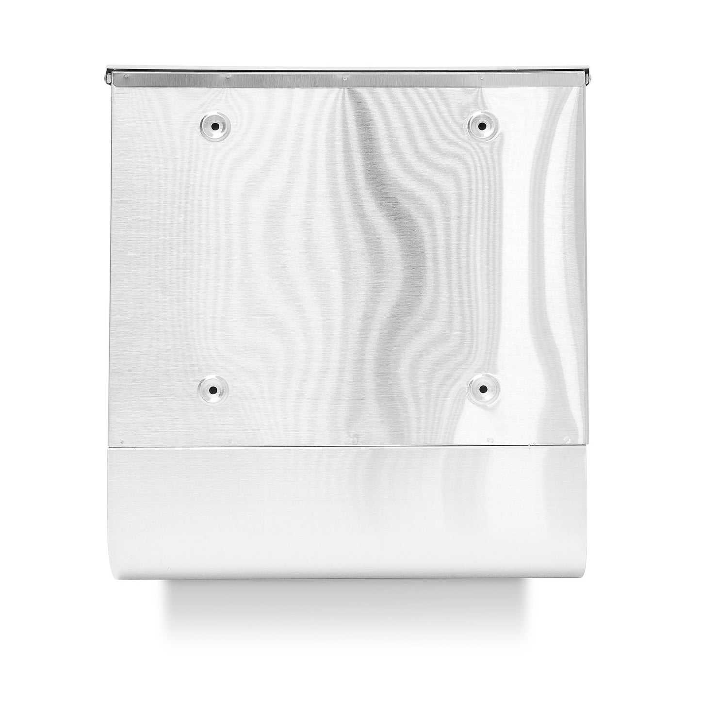 Mailbox stainless steel with magazine compartment