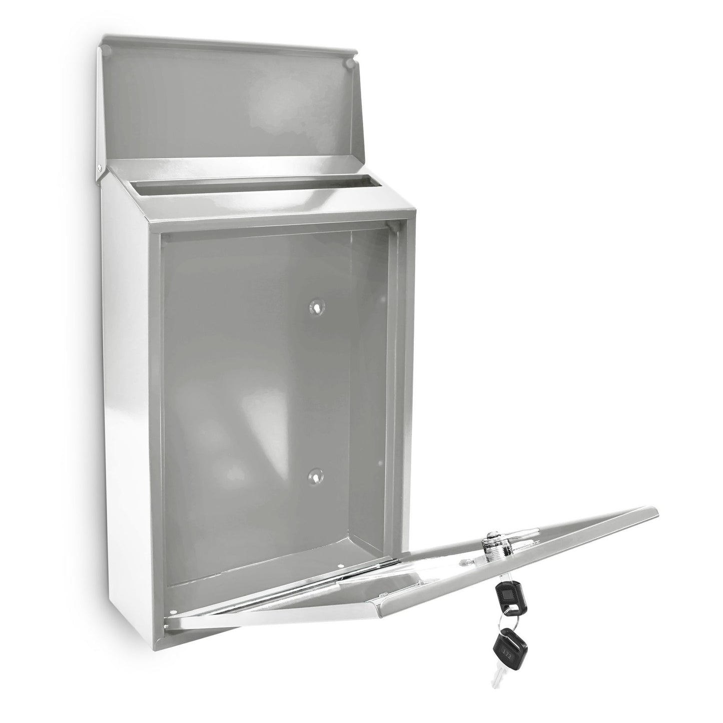 Mailbox with 3 square viewing windows