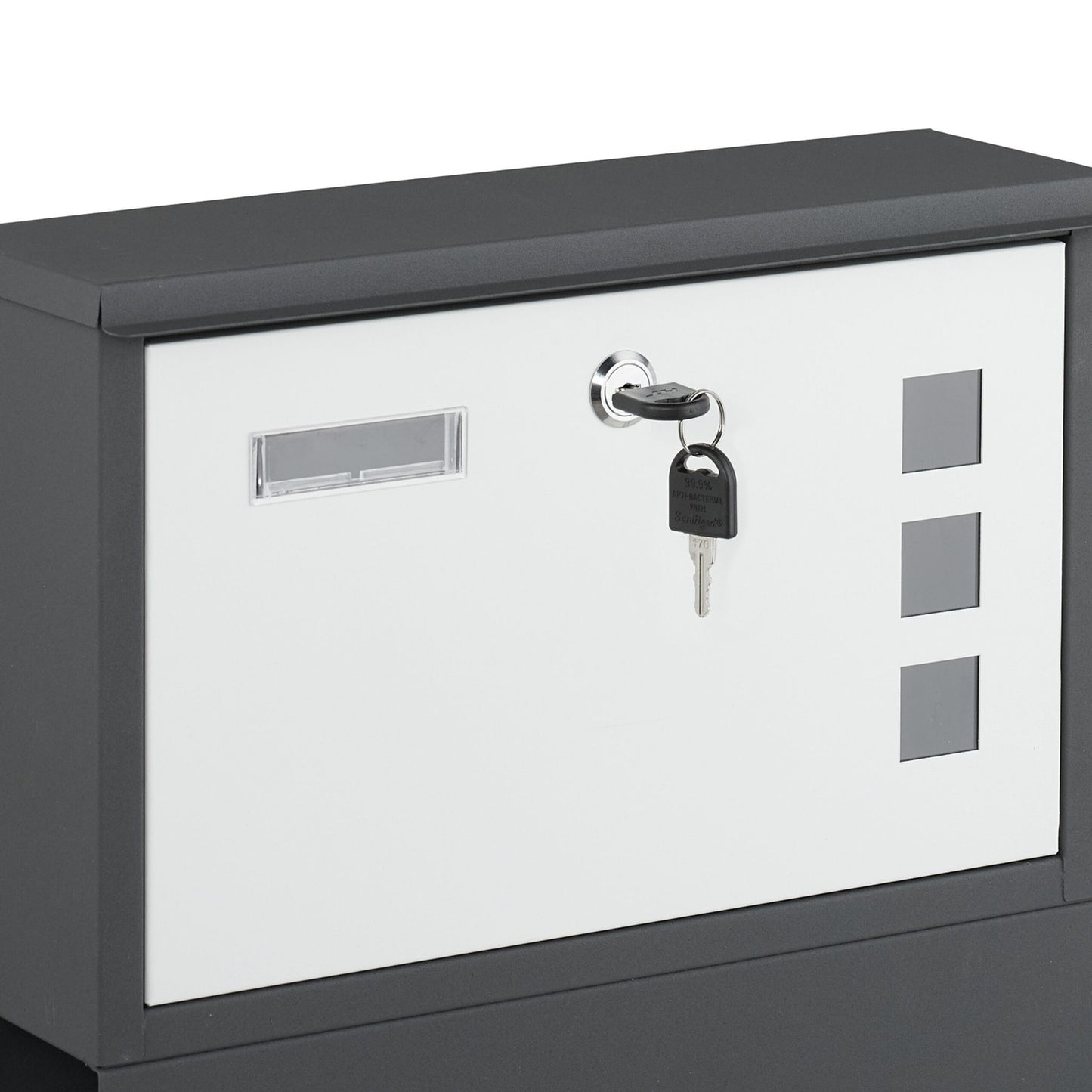 Mailbox with Newspaper Holder – Metal, Matte Finish