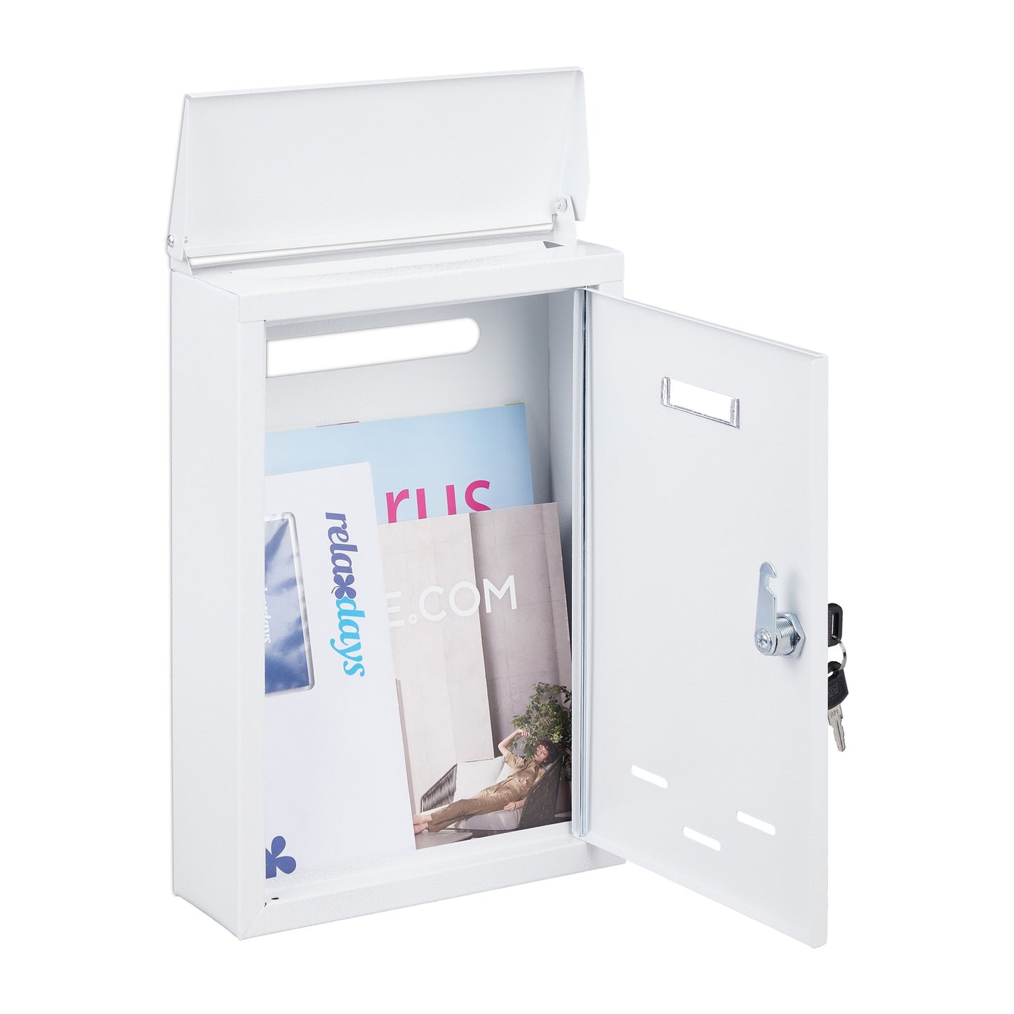 Mailbox with nameplate