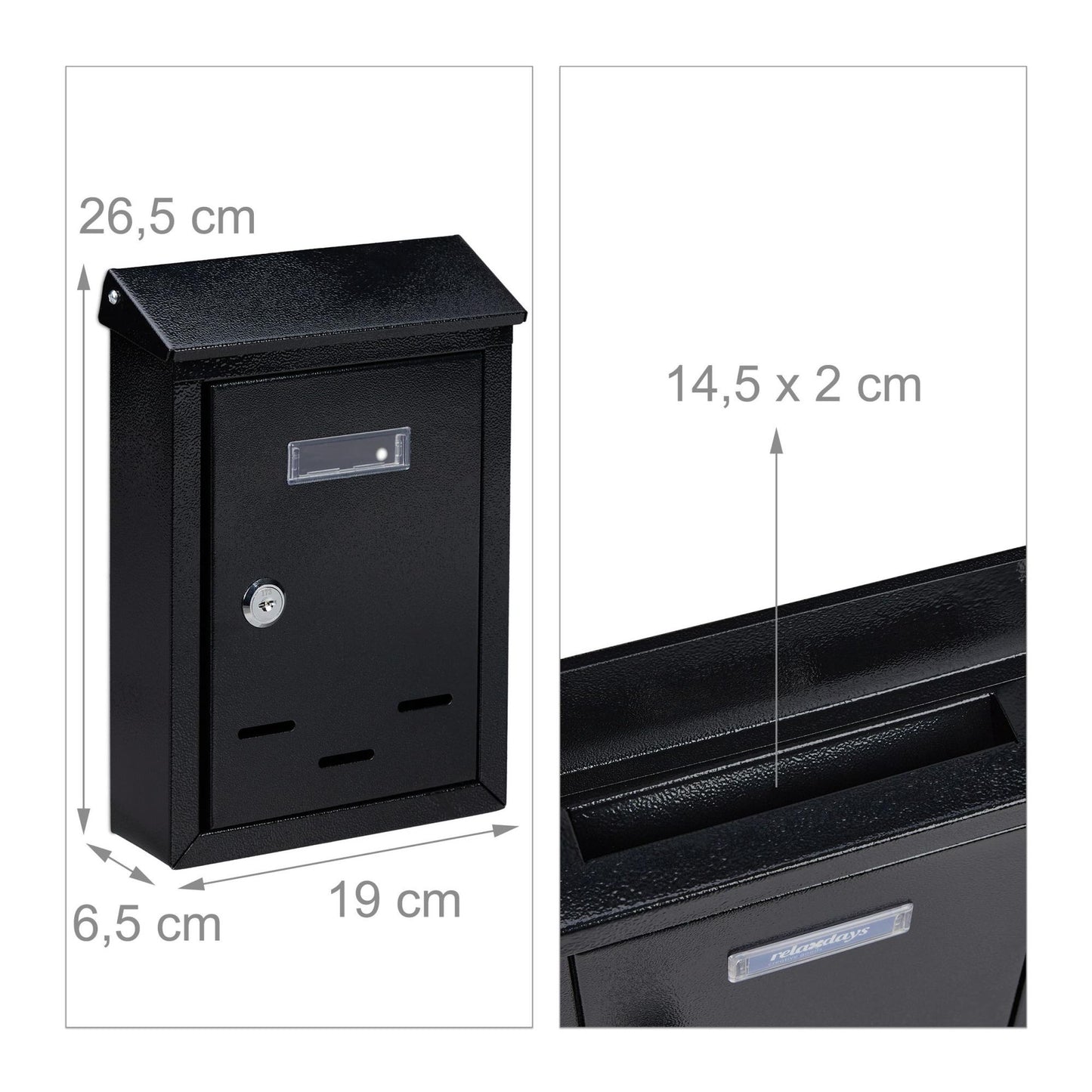 Mailbox with nameplate