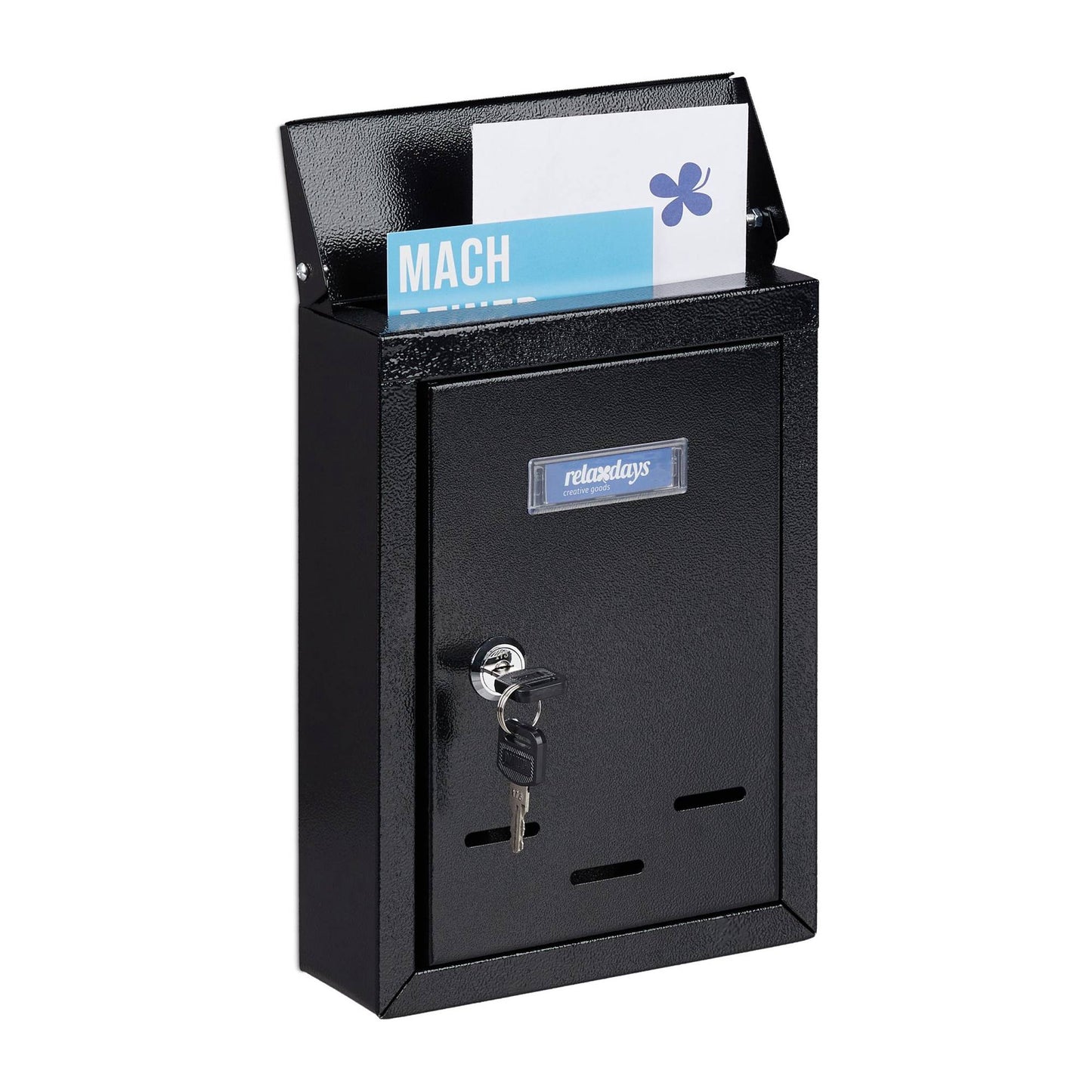 Mailbox with nameplate