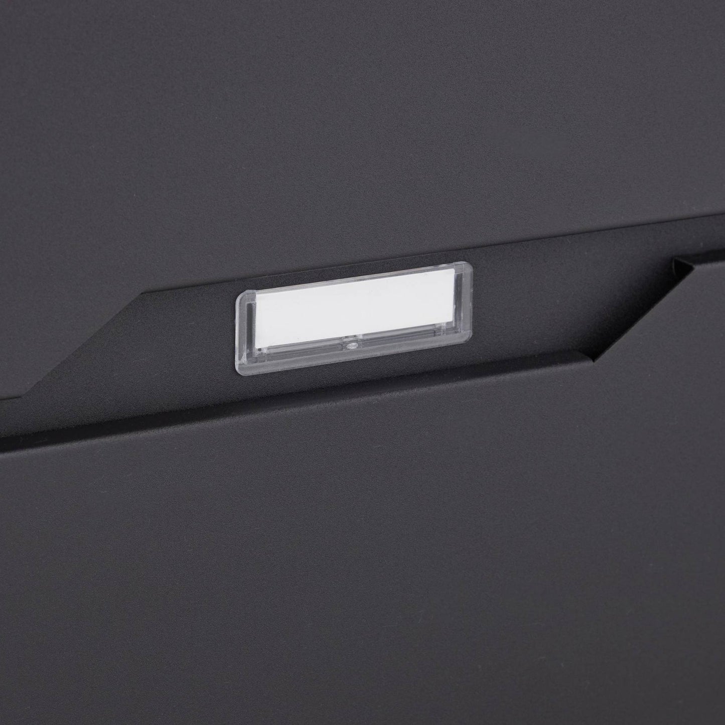 Mailbox with newspaper holder black