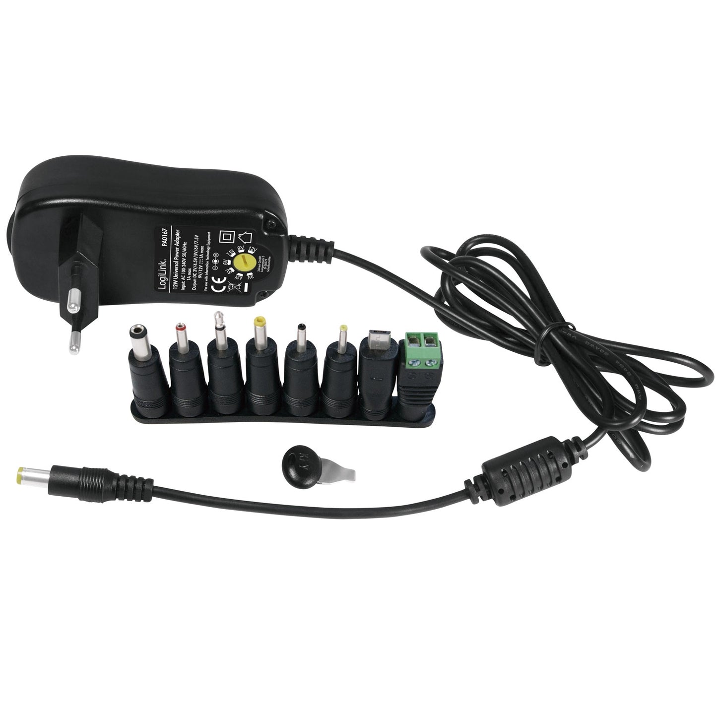 Mains adapter 230V-> 3-12V 1A 12W
