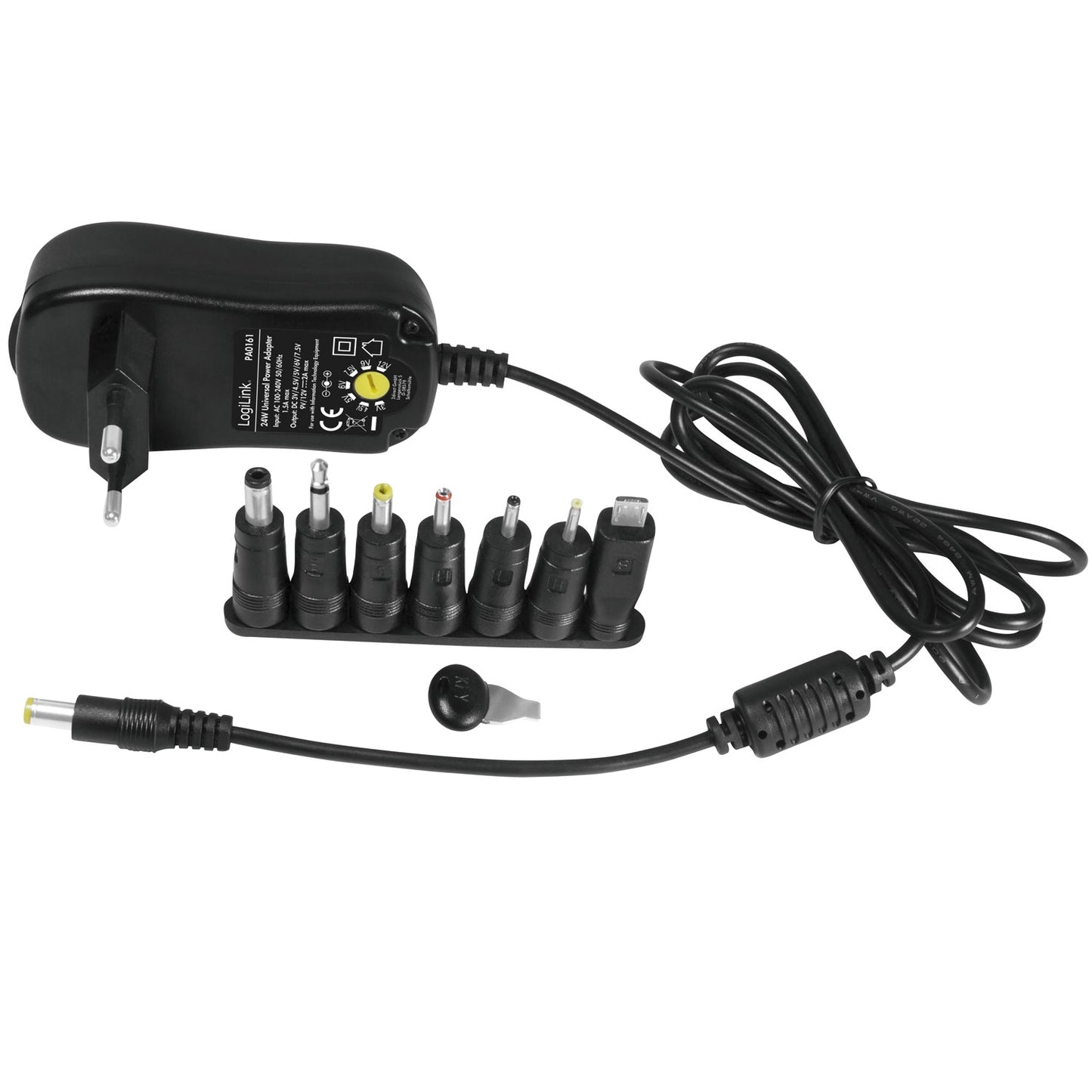 Mains adapter 230V-> 3-12V 2A 24W
