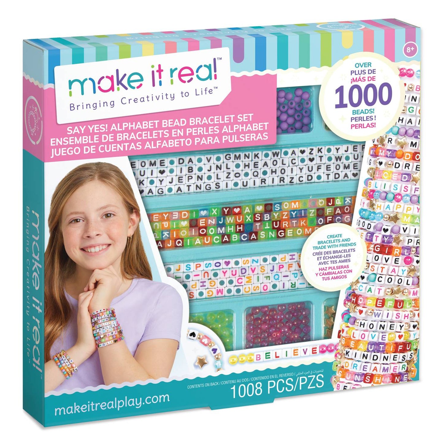 Make It Real Diy Bracelet Set Alphabet