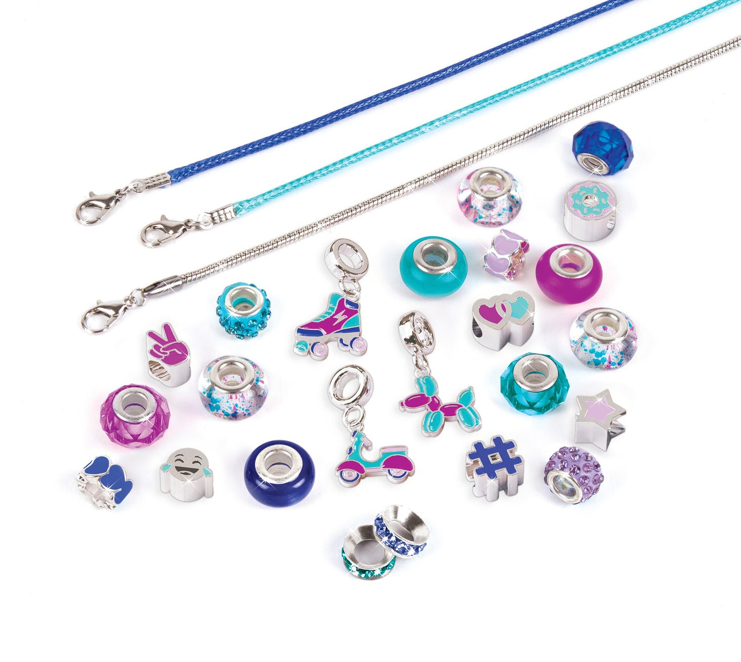 Make It Real Diy Halo Charms Bracelets Set "True Blue"