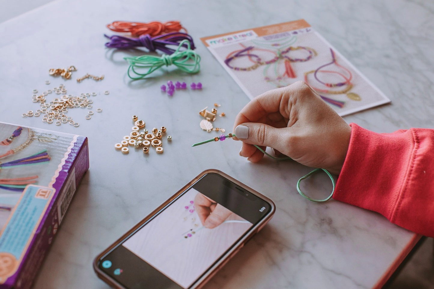 Make It Real Diy Jewelry Set Suede Bracelets