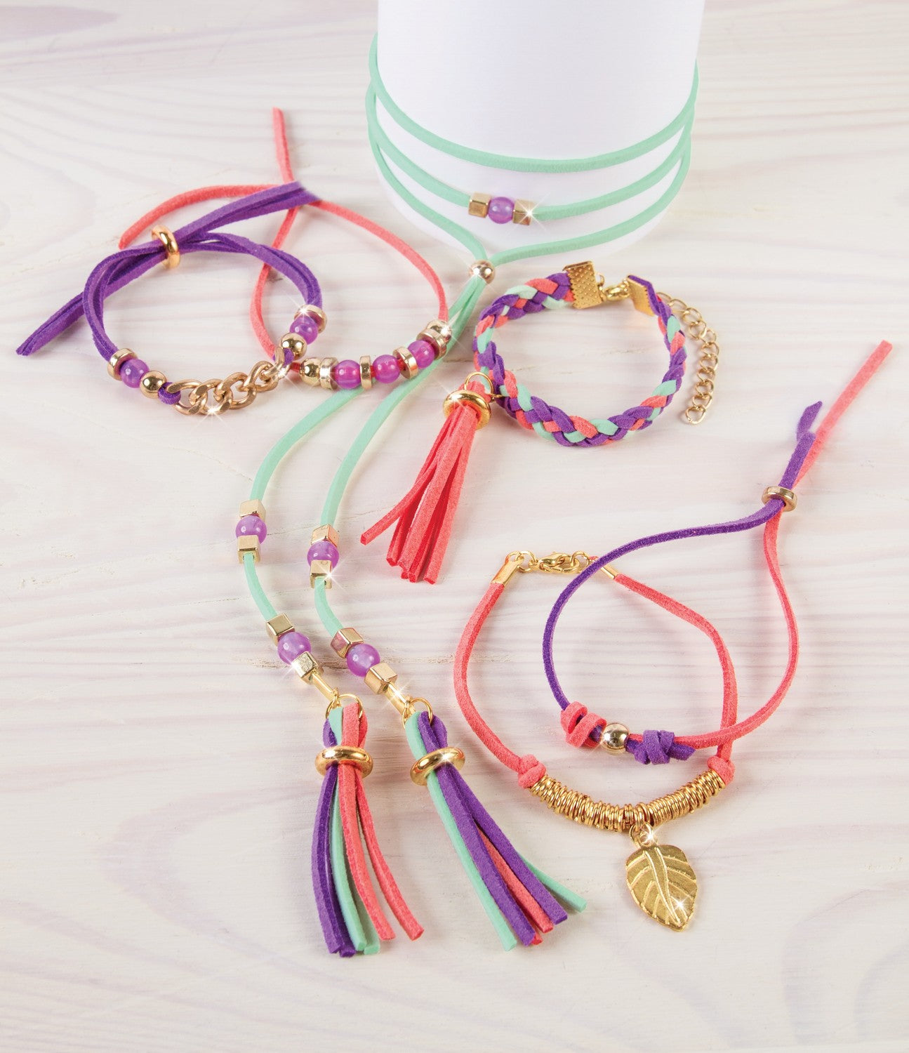 Make It Real Diy Jewelry Set Suede Bracelets